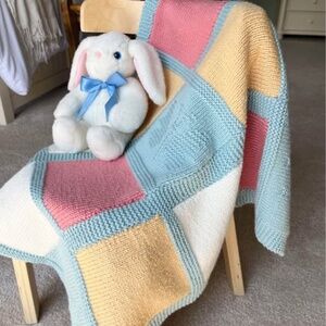Lovely soft handcrafted baby/doll blanket, never used